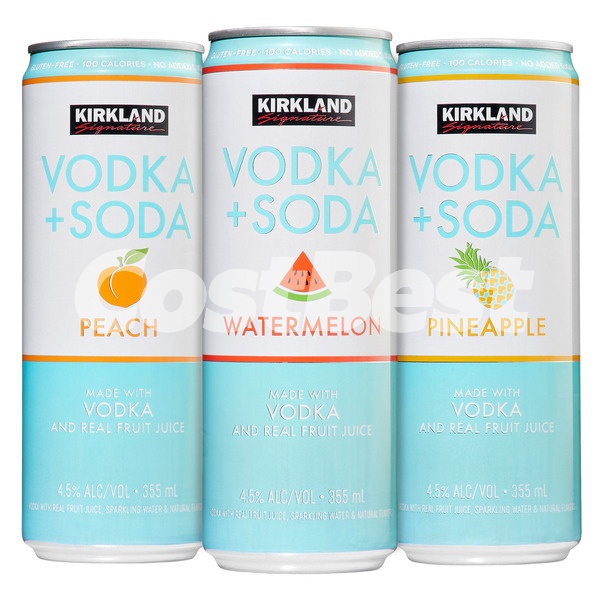KIRKLAND SIGNATURE 보드카+소다 355ML x 18캔