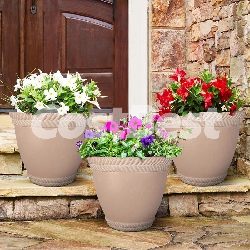 장식 화분 3 개 지름 36.5CM