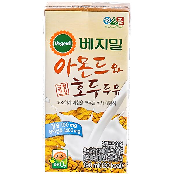 베지밀 아몬드&호두 두유 190ml x 24
