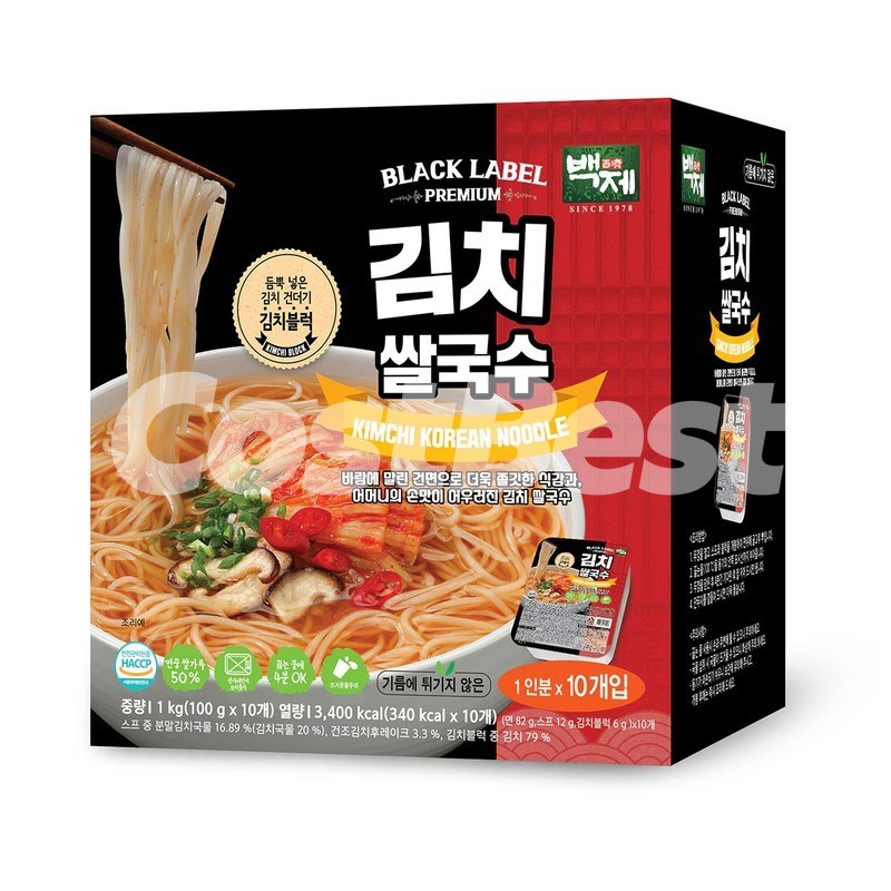 백제 김치 쌀국수 100G X 10