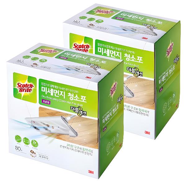 스카치브라이트 일회용 마른 청소포 80매