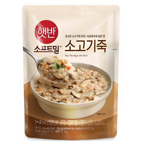 햇반 소프트밀 소고기죽 420G X 5