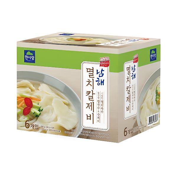 면사랑 남해 멸치칼제비 180g x 6