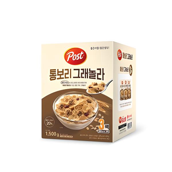 Post통보리그래놀라 500g x 3