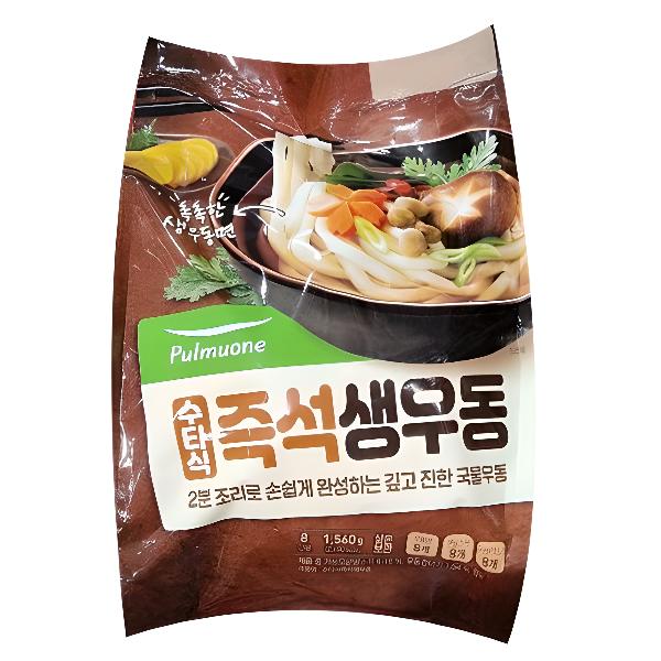 풀무원 수타식 즉석생우동 195g x 10