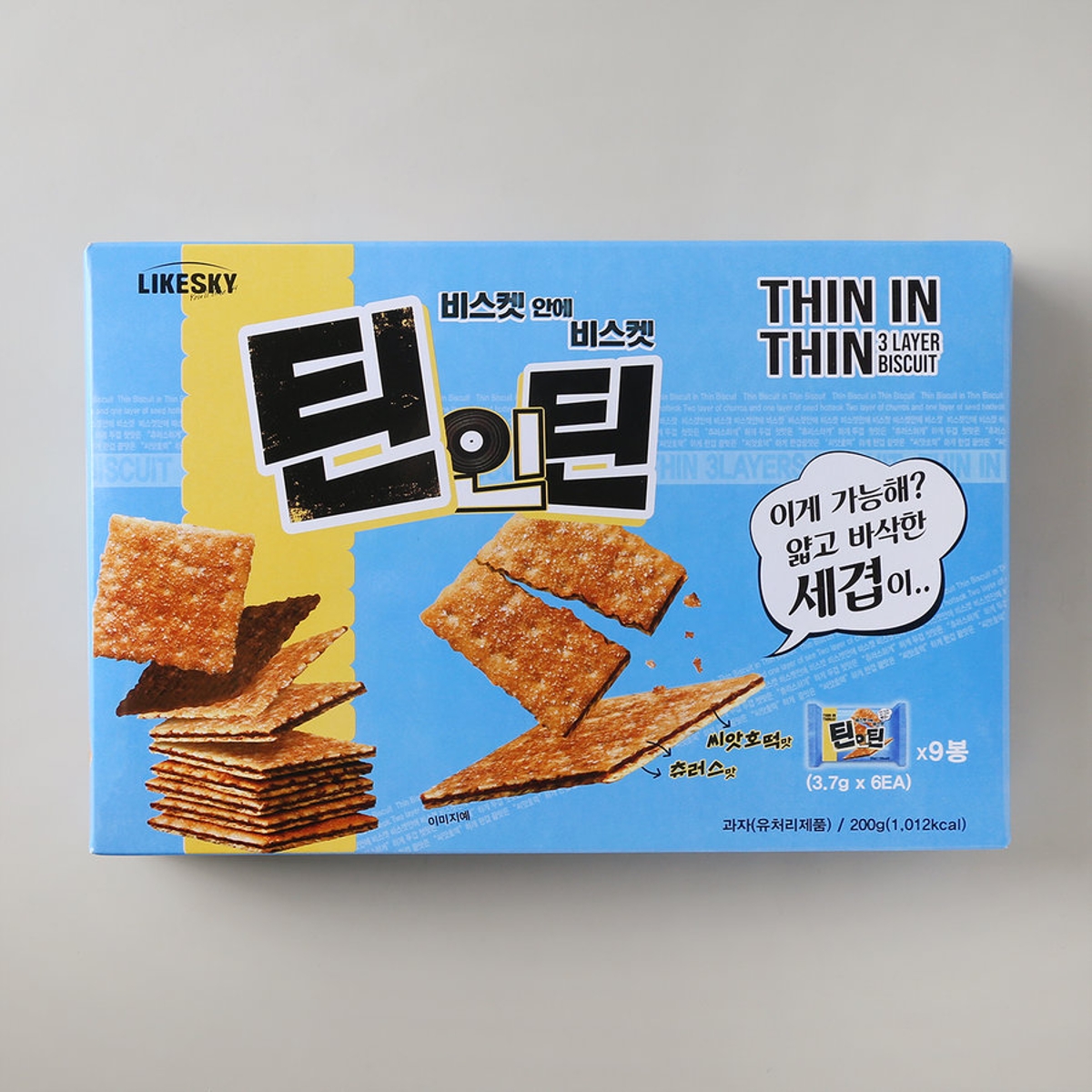 Likesky 틴인틴 비스켓 1,332g / 22.2g x 60
