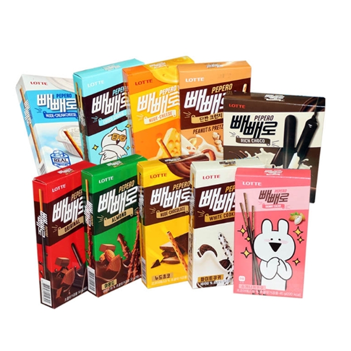 LOTTE 빼빼로 모음 644g / 15팩