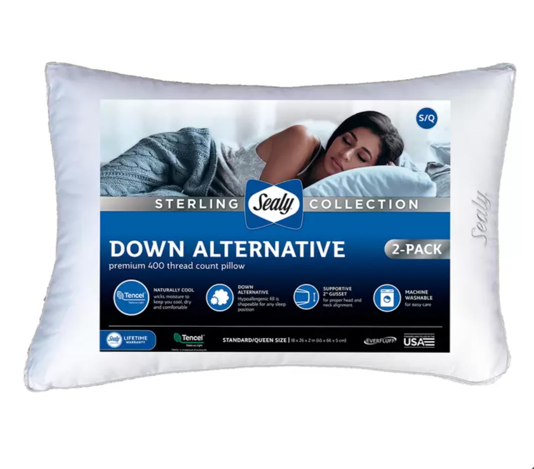 SEALY D.A PILLOW 2P