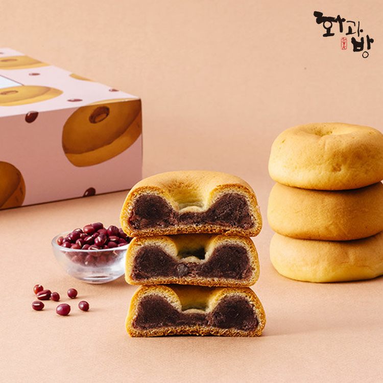 화과방 도넛팥빵 60g x 12