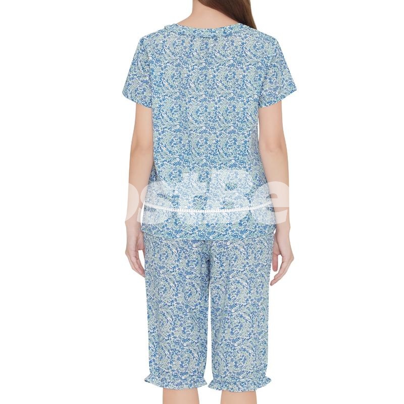 트라이엄프 여성 면 리플 파자마 세트
