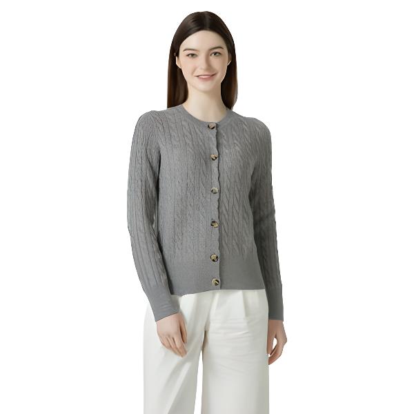 VINE CASH CABLE CARDIGAN
