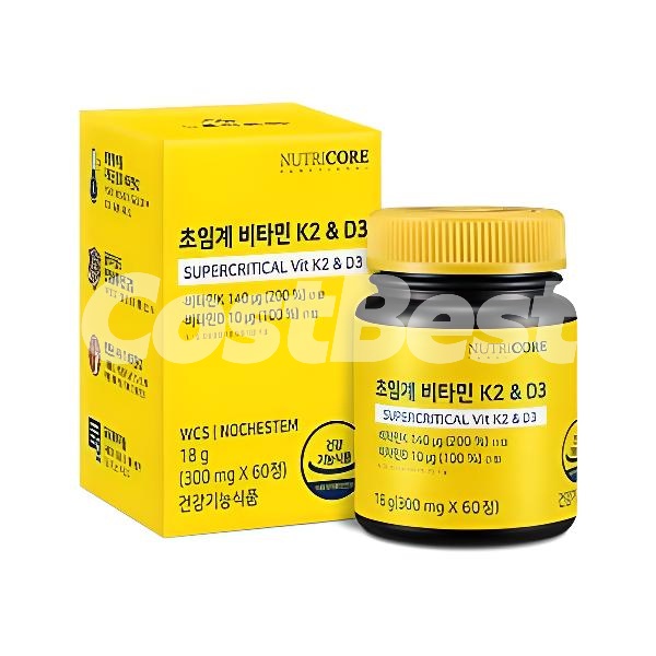 뉴트리코어초임계비타민K2 & D3 60정