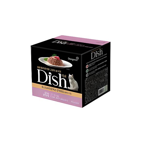 동원 DISH 참치&닭가슴살 애묘 캔사료 160g x 24