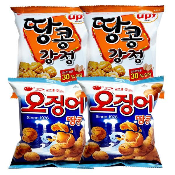 오리온 오징어+땅콩강정 / 1,485G / 9PK + 9PK