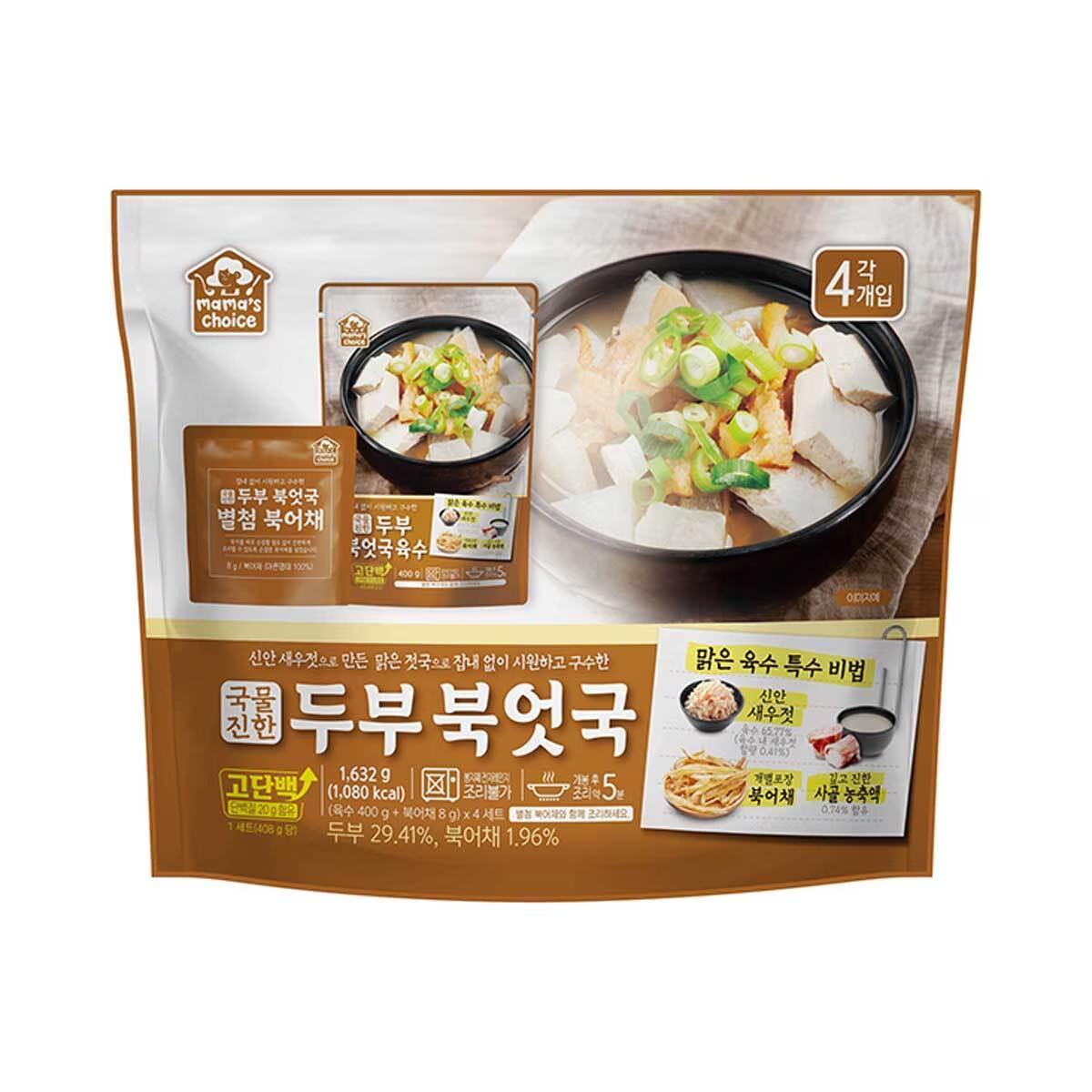Mama's Choice 두부 북엇국 408g x 4