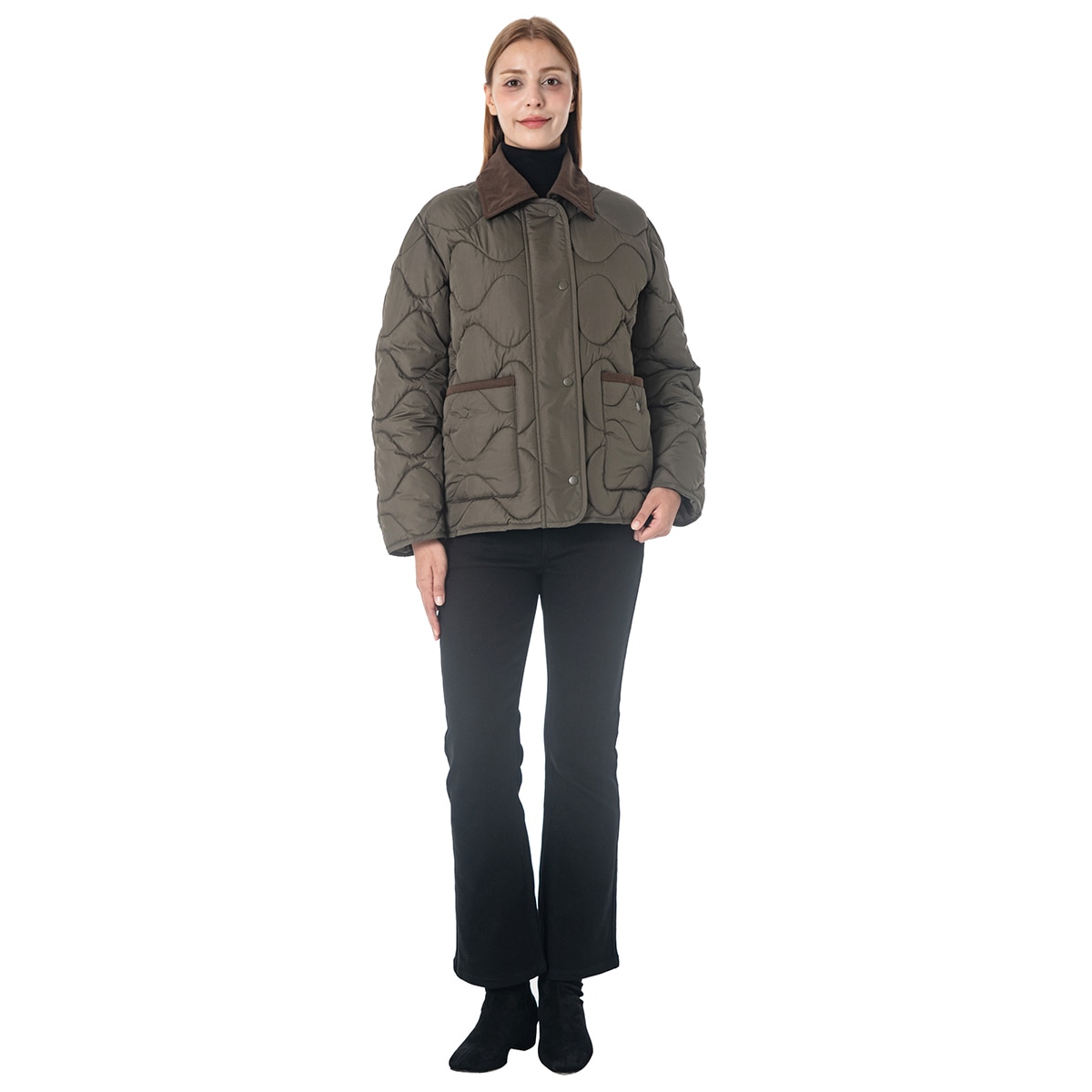 비지트 인 뉴욕 여성 퀼팅 패딩 재킷