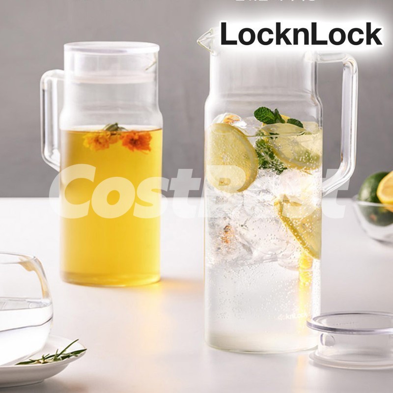 LOCK&LOCK 락앤락 내열유리 저그 2PK, 1.2L