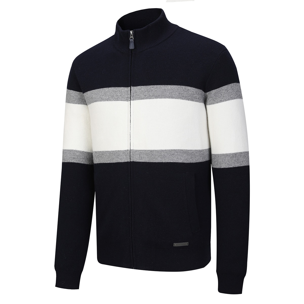 브렌우드 남성 풀집 니트