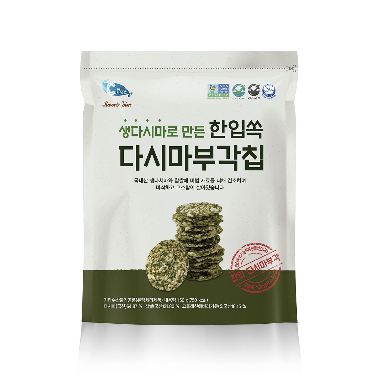 C-WEED다시마 부각칩 150g