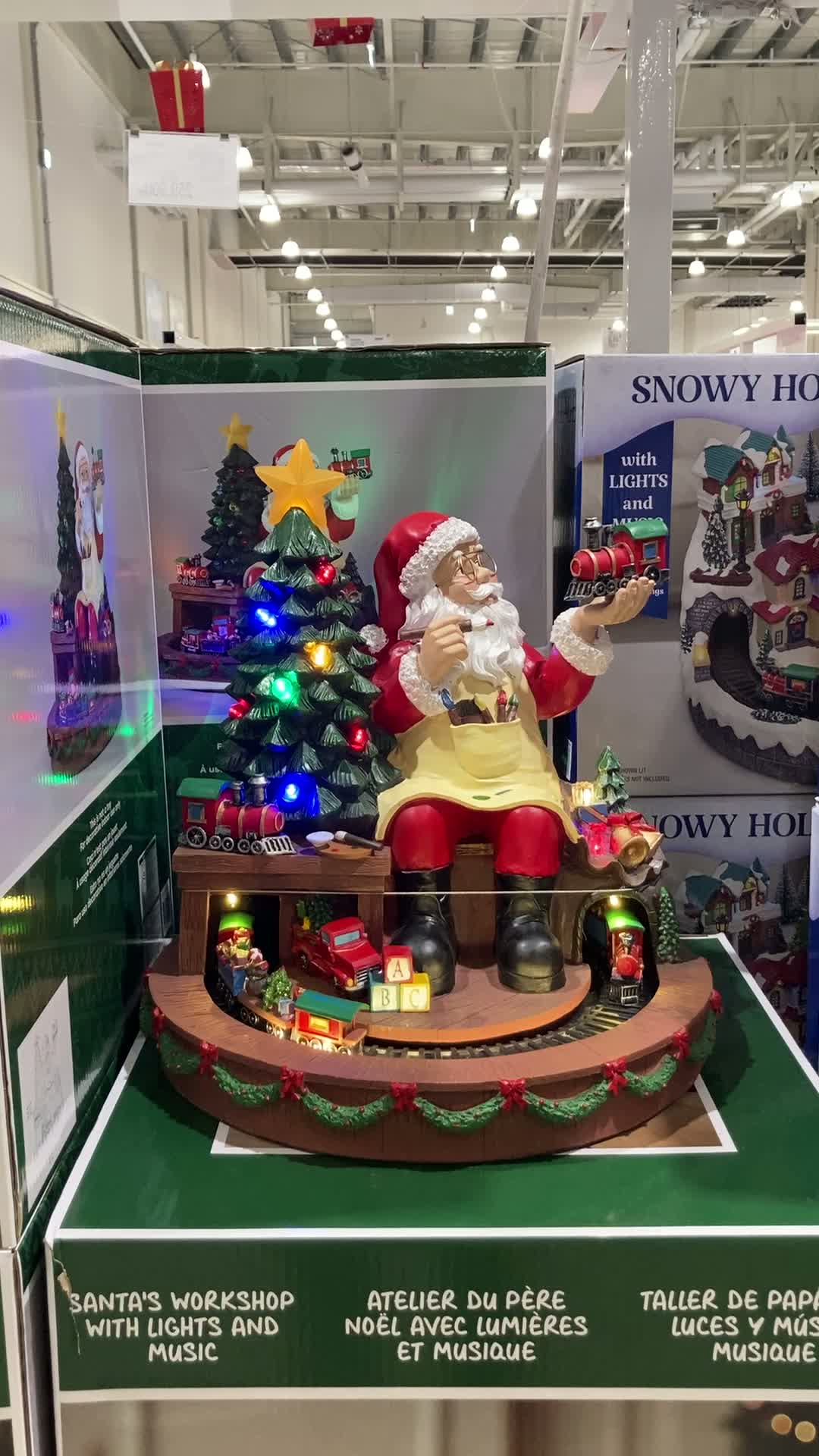 크리스마스 장식 산타의 워크숍 42CM