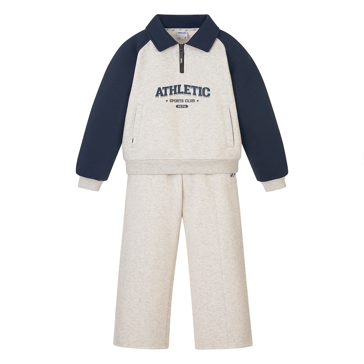 네파 키즈 하프집업 상하의 세트