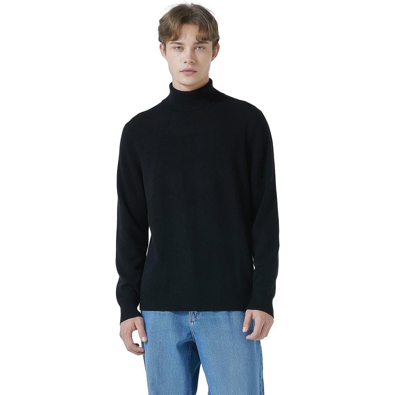 바인 남성 캐시미어 100% 터틀넥