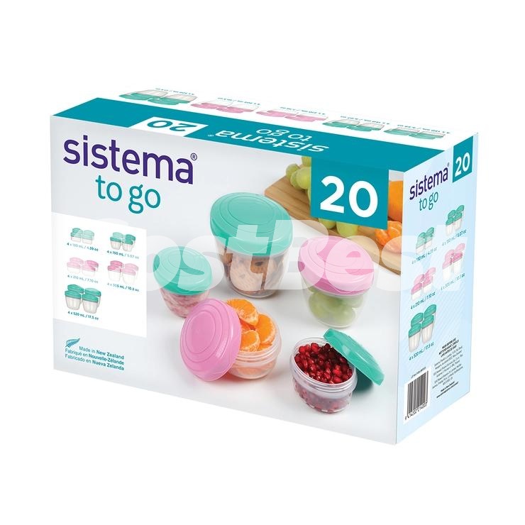 시스테마 투고 스낵 보관용기 세트 20P