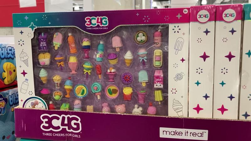 MAKE IT REAL 3C4G 스낵스 앤 스위츠 퍼즐 지우개 세트