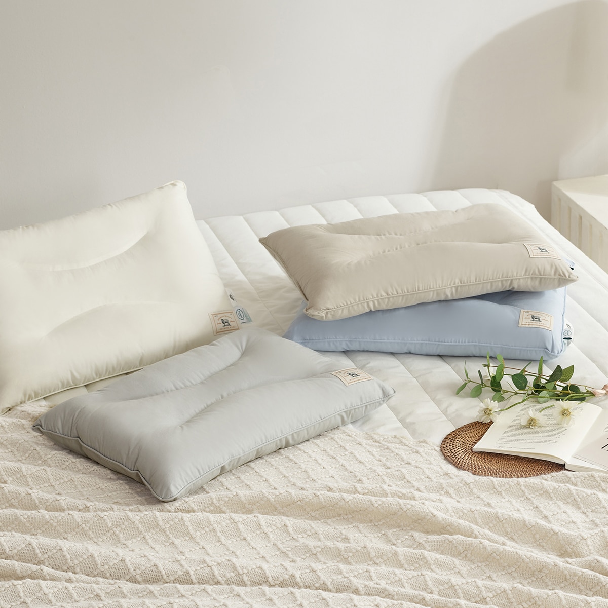 루마인 홈 양모 경추 베개 30x45cm