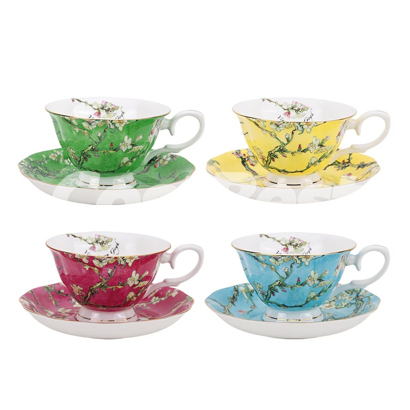 내셔널 헤리티지 명화 커피잔 세트 4인, 8P