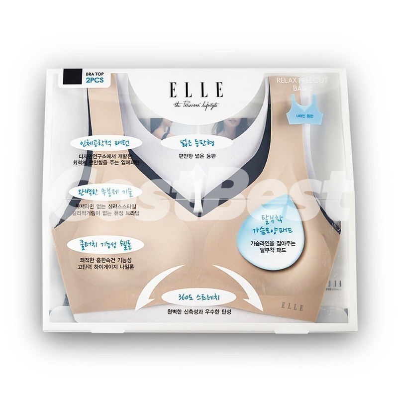ELLE 젤리브라2매 S,M,L,XL ASIAN SIZE