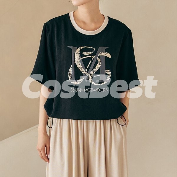 CODES COMBINE 여성 레터링티셔츠 S.M.L ASIAN SIZE