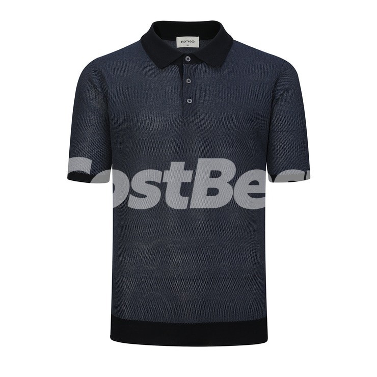 브렌우드 남성 반소매 니트 폴로