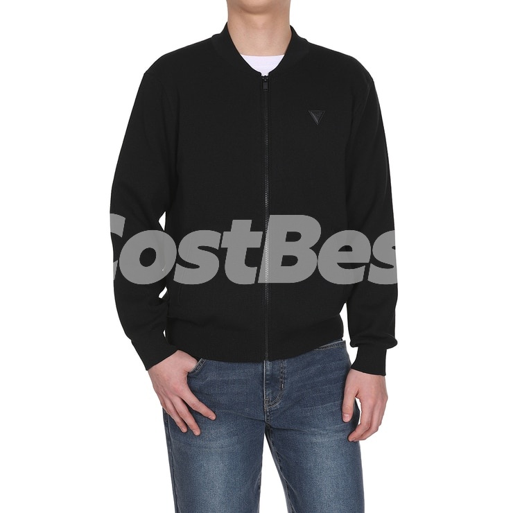 게스 남성 니트 집업