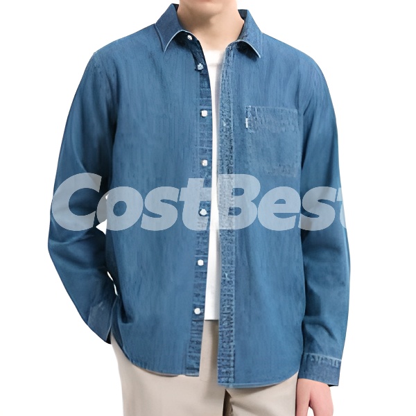 TRUE RELIGION 남성 데님 셔츠