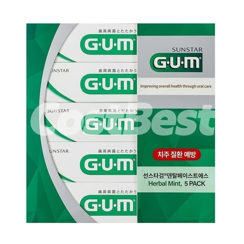 G.U.M 검 덴탈 치약 155G X 5개