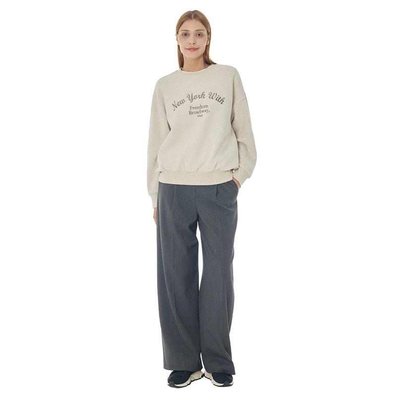 비지트 인 뉴욕 여성 플리스 스웨트셔츠