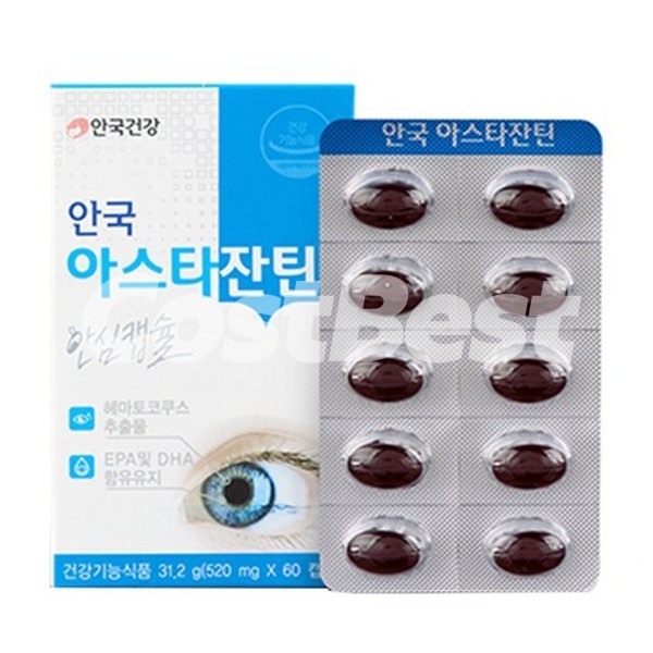 안국건강 눈피로엔 아스타잔틴 4G X 60개