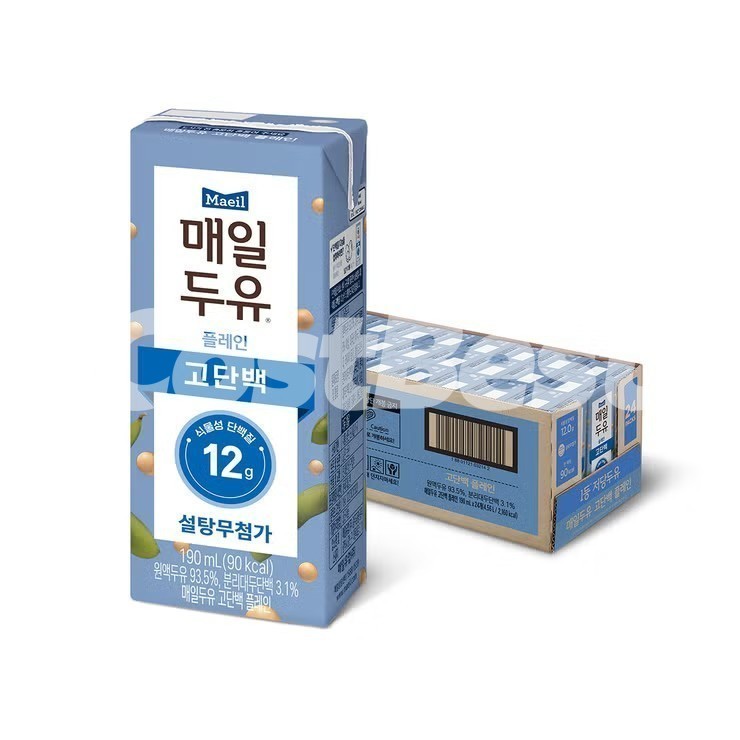 매일두유 고단백 플레인 190ML X 24