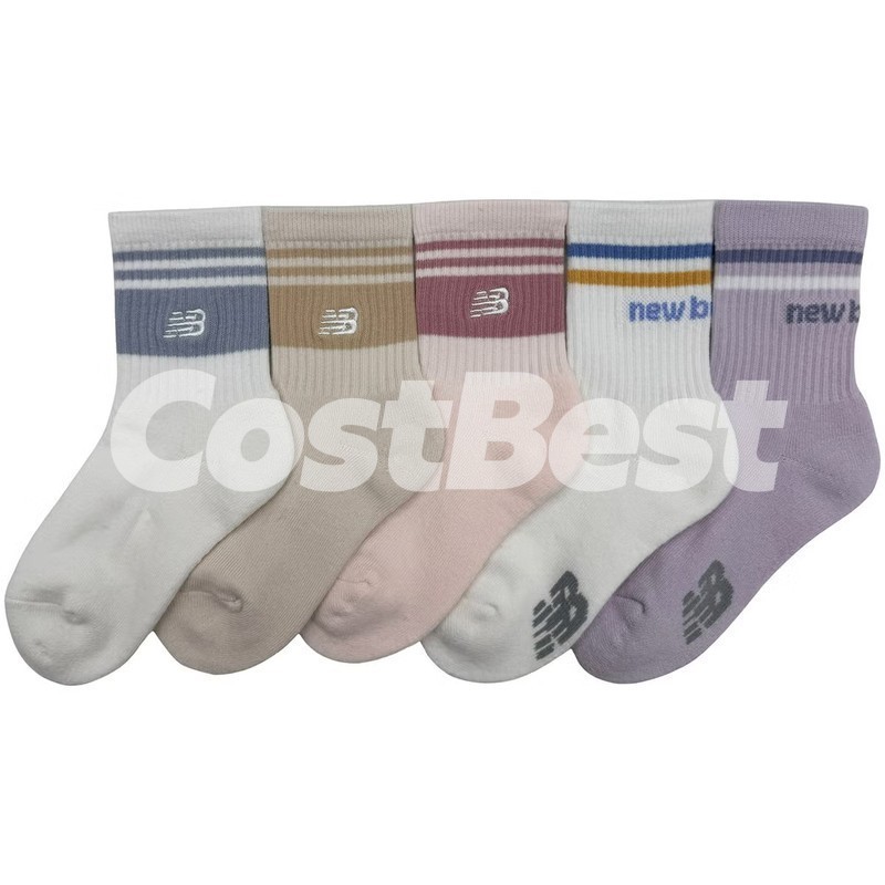 NEW BALANCE 아동쿠션양말 5족 S,M,L ASIAN SIZE