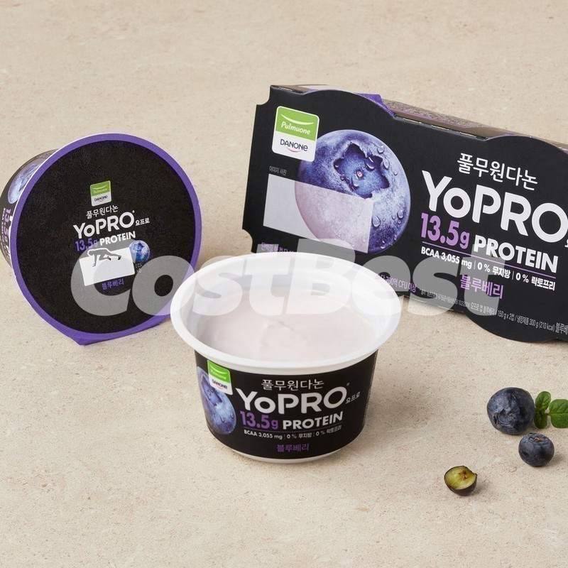 풀무원다논 YOPRO 요거트 150G X 12 블루베리 