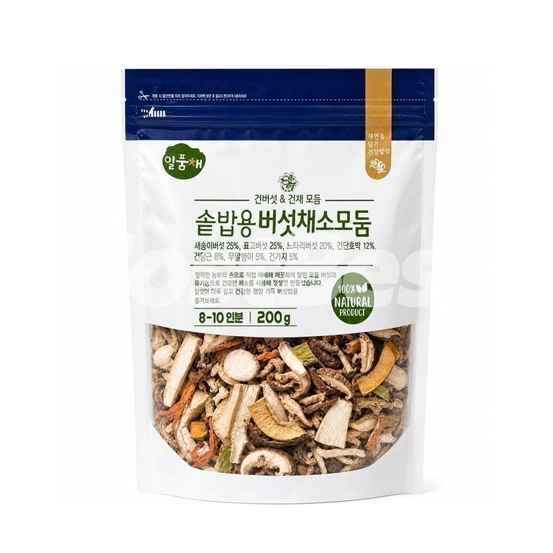 일품채 솔밥용 버섯채 모둠 200G