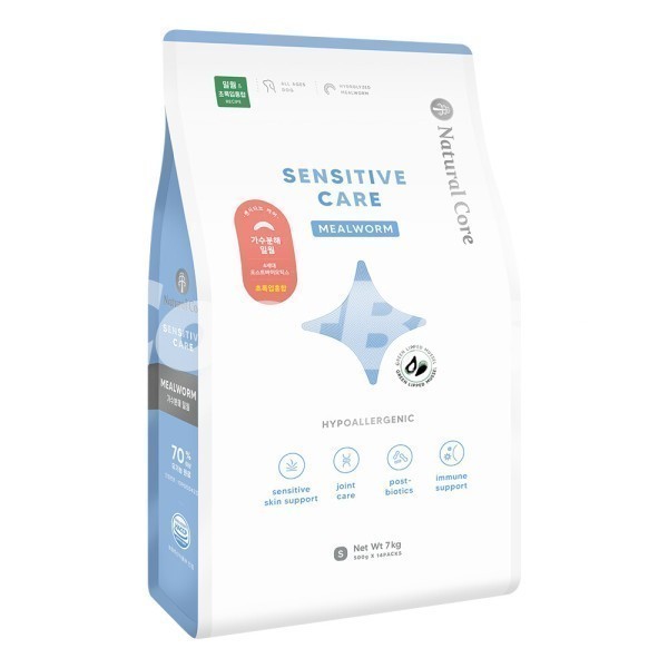 NATURAL CORE 센시티브케어 밀웜 애견사료 500G X 10