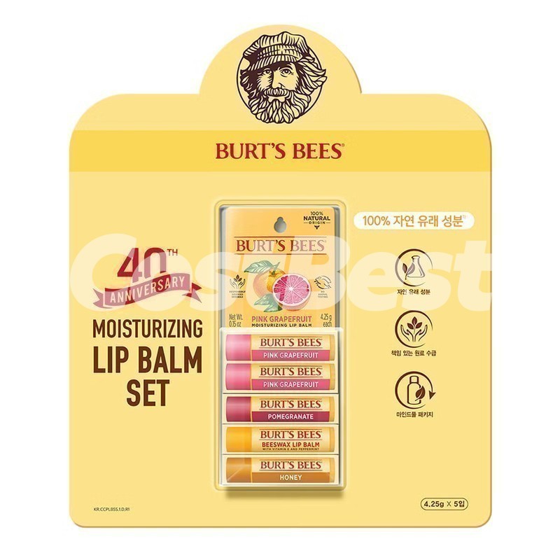 BURT'S BEES 버츠비 립밤 4입 세트