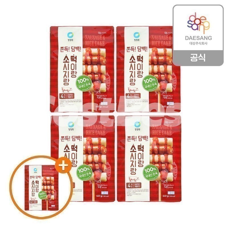 청정원 한입 소떡 280G X 3 (6인분)