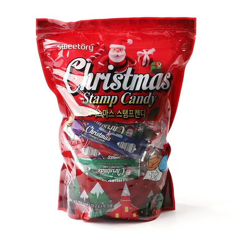 SWEETORY 크리스마스 스탬프캔디 1216G / 80봉
