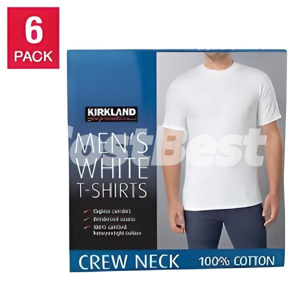 커클랜드 시그니춰 CREW NECK TEE 6PK S