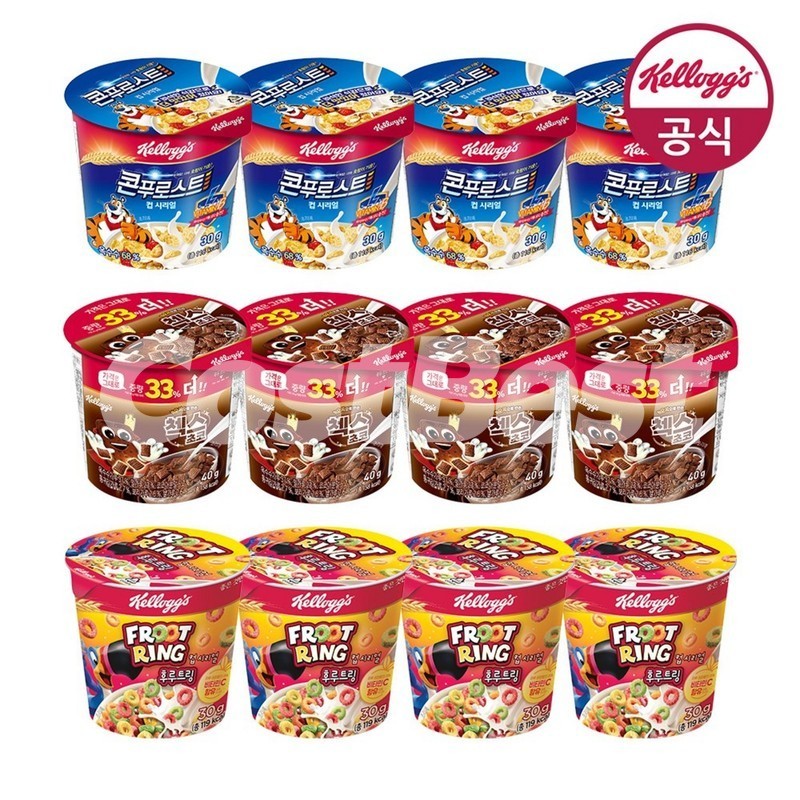 포스트컵시리얼 3종세트 30g*18개