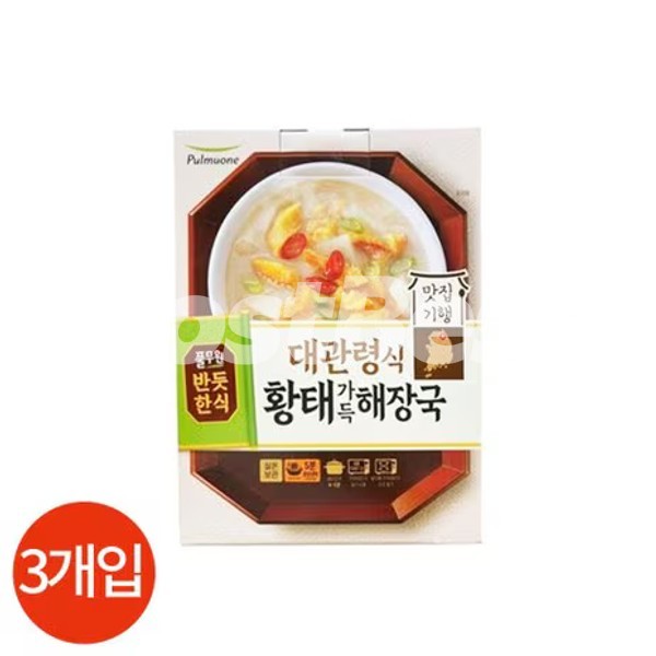 풀무원 대관령식 황태가득 해장국 450g*3개