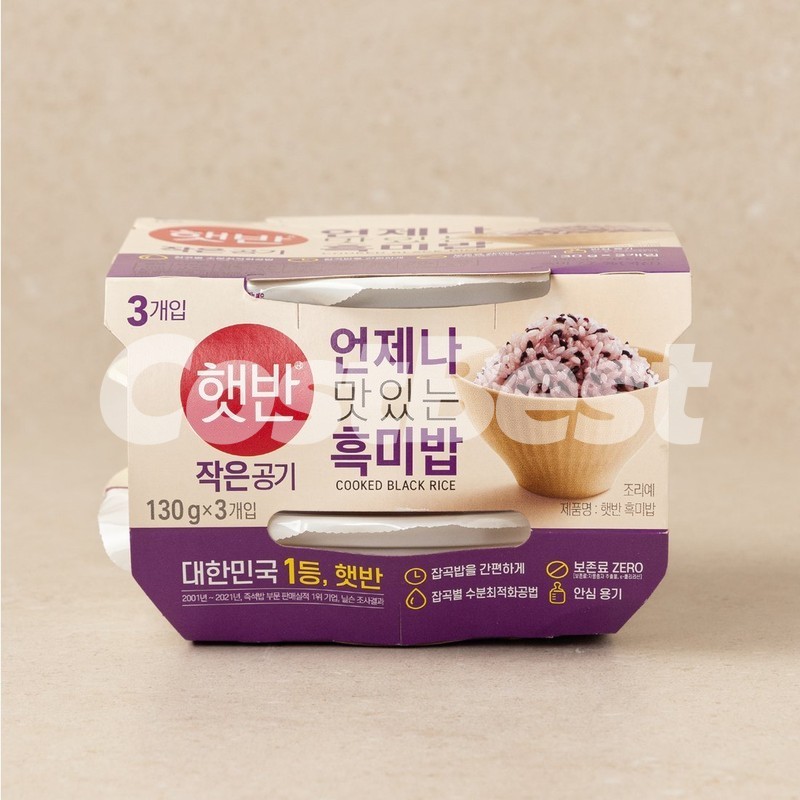 CJ 핫반 아삼밥 흑쌀 작은공기 130g*18